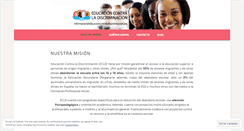 Desktop Screenshot of educacioncontraladiscriminacion.org