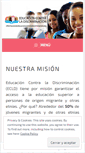 Mobile Screenshot of educacioncontraladiscriminacion.org