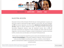 Tablet Screenshot of educacioncontraladiscriminacion.org